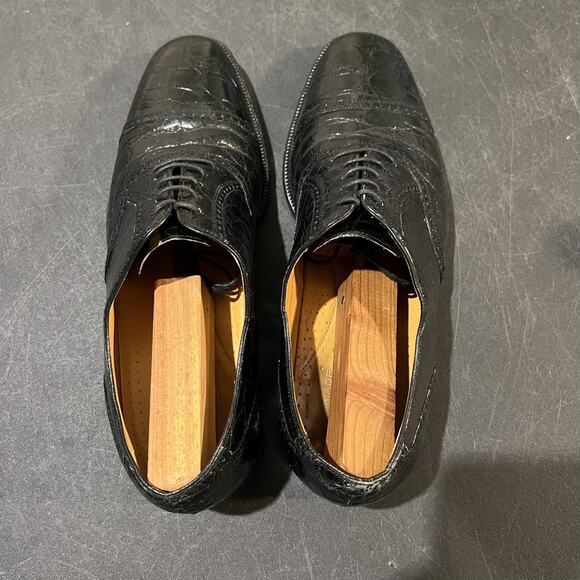 Prima Classe Genuine Crocodile Oxford Shoes Mens 8.5 Handmade Cap Toe Italy main image 11